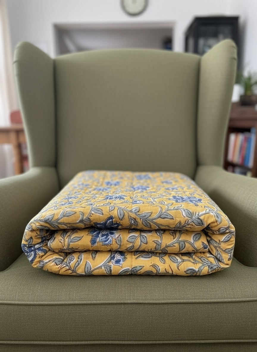 Sunlit Azure Quilt