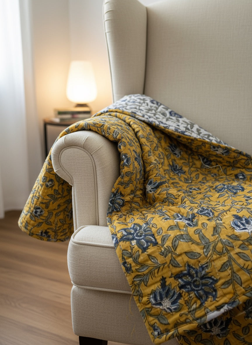 Sunlit Azure Quilt