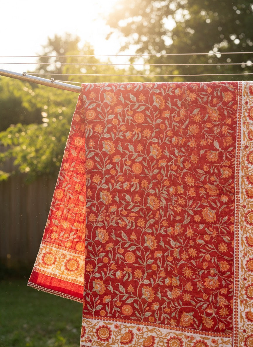 Ruby Blossom Quilt