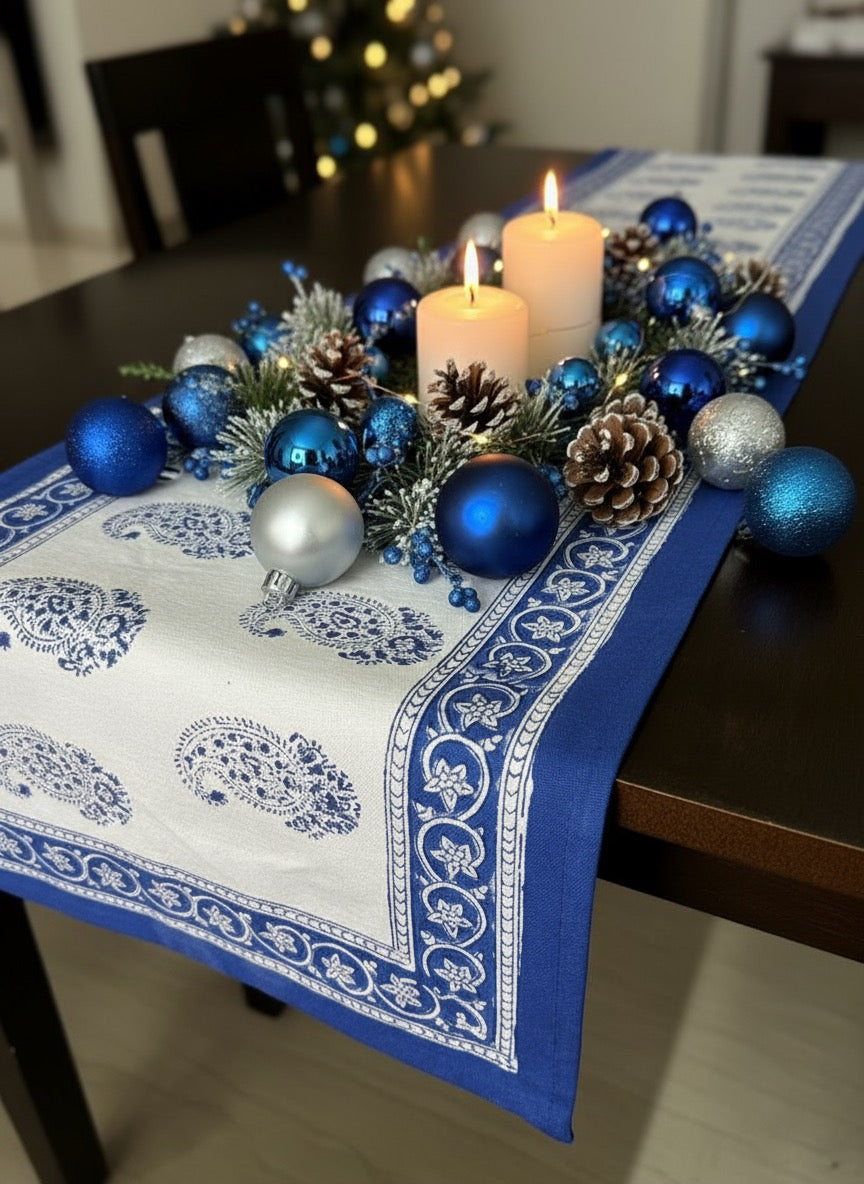 Blue Booties Table Runner