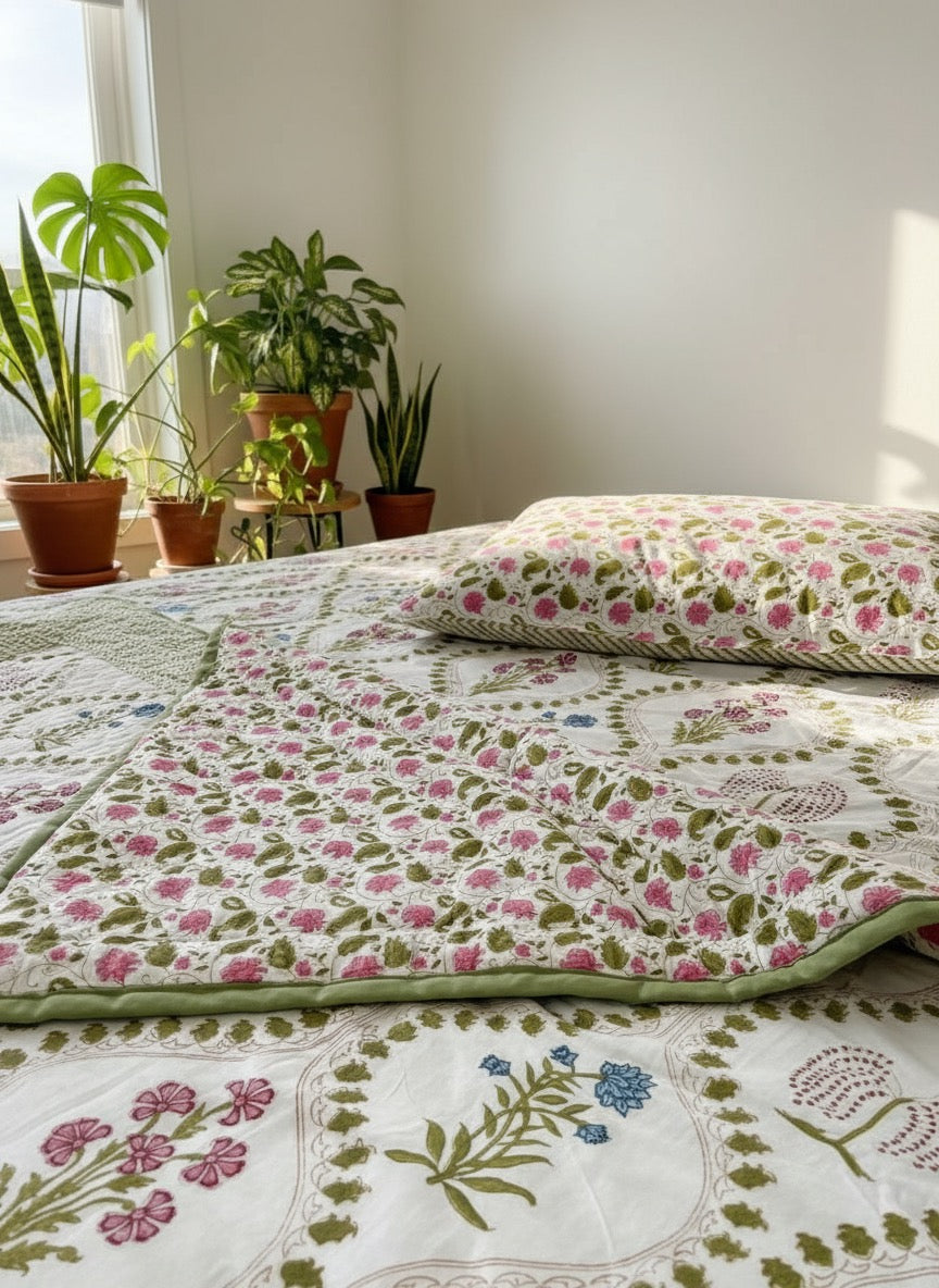 Floral Sage Quilt