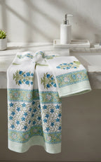 Sage & Blue Handblock Towel Set